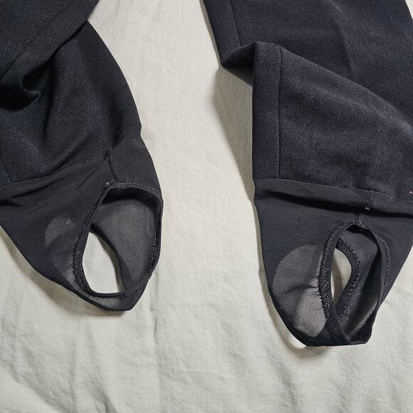 Vintage Obermeyer Black Wool Ski Bibs Size Large PTP 15 Waist 14.5 Length IS 29 - Picture 3 of 11